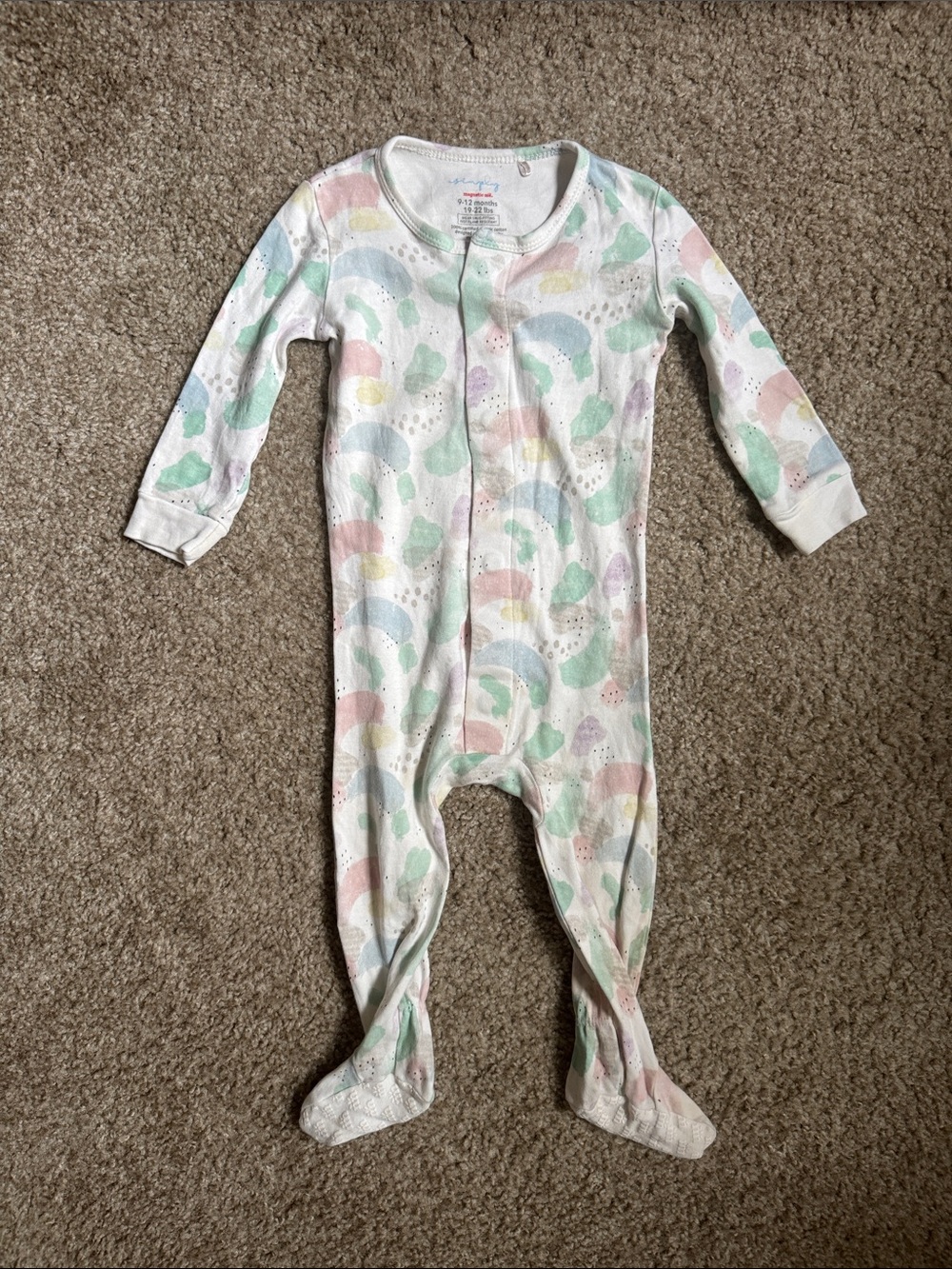 Magnetic Me Footed Onesie